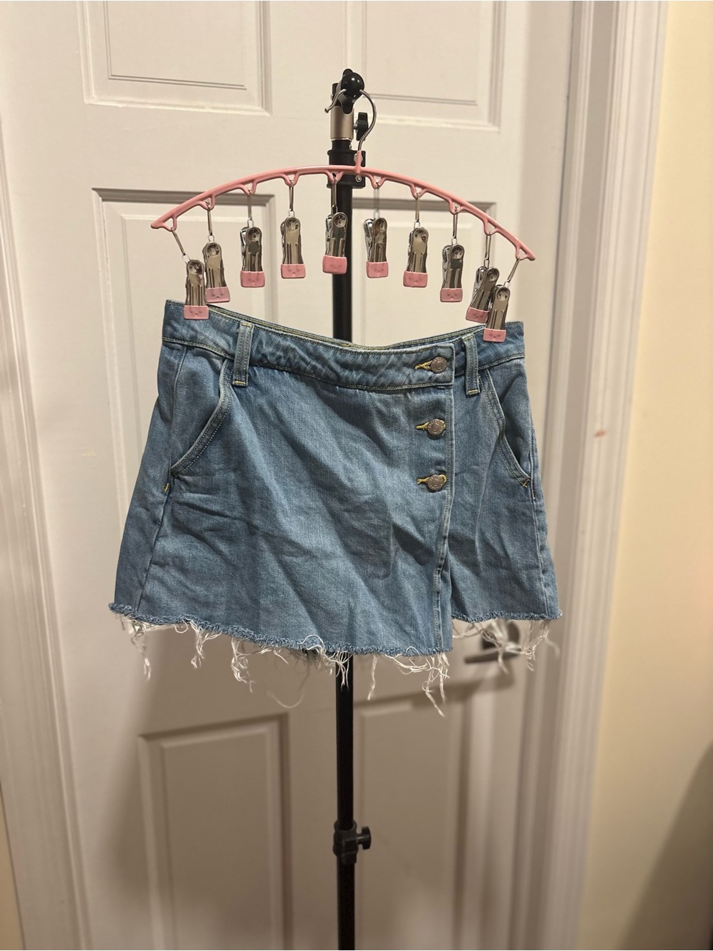 Francesca’s Mid Wash Denim Skort